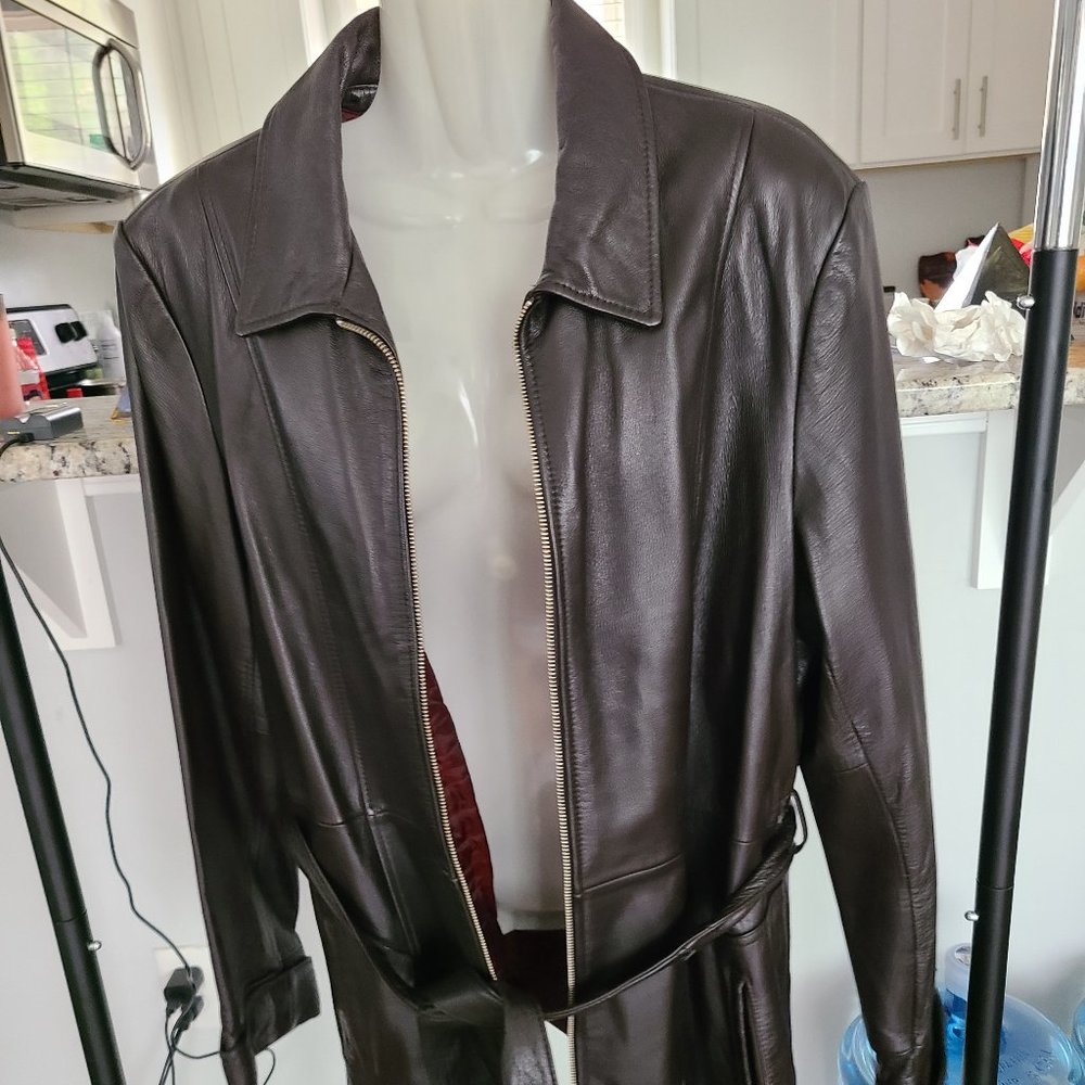 Brown Mid-length Leather